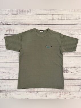 Vintage Gecko Hawaii Men's XL Short Sleeve Green Embroidered Logo Crew Shirt